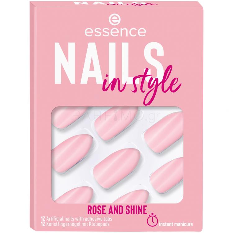 Essence Nails In Style Τεχνητά νύχια για γυναίκες Απόχρωση 14 Rose And Shine Σετ