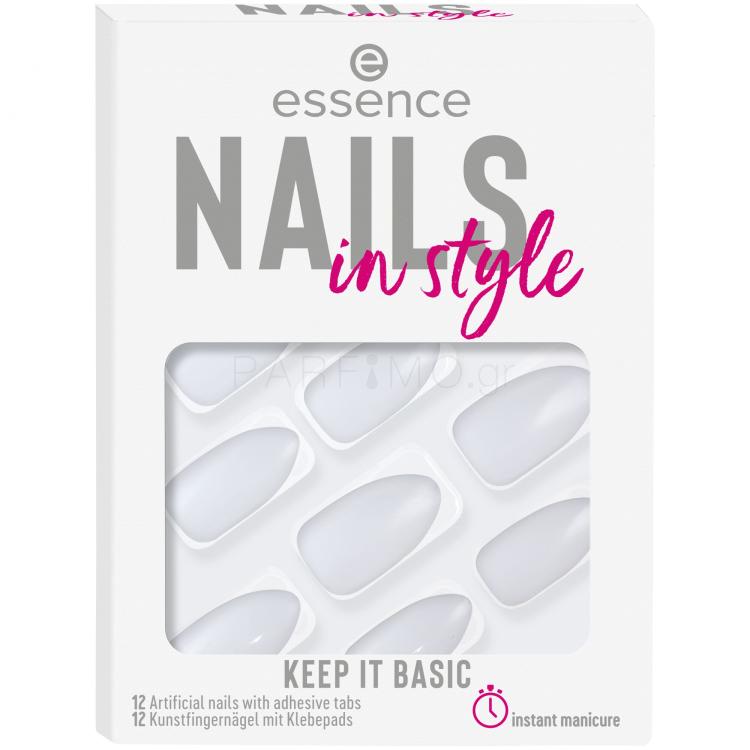 Essence Nails In Style Τεχνητά νύχια για γυναίκες Απόχρωση 15 Keep It Basic Σετ