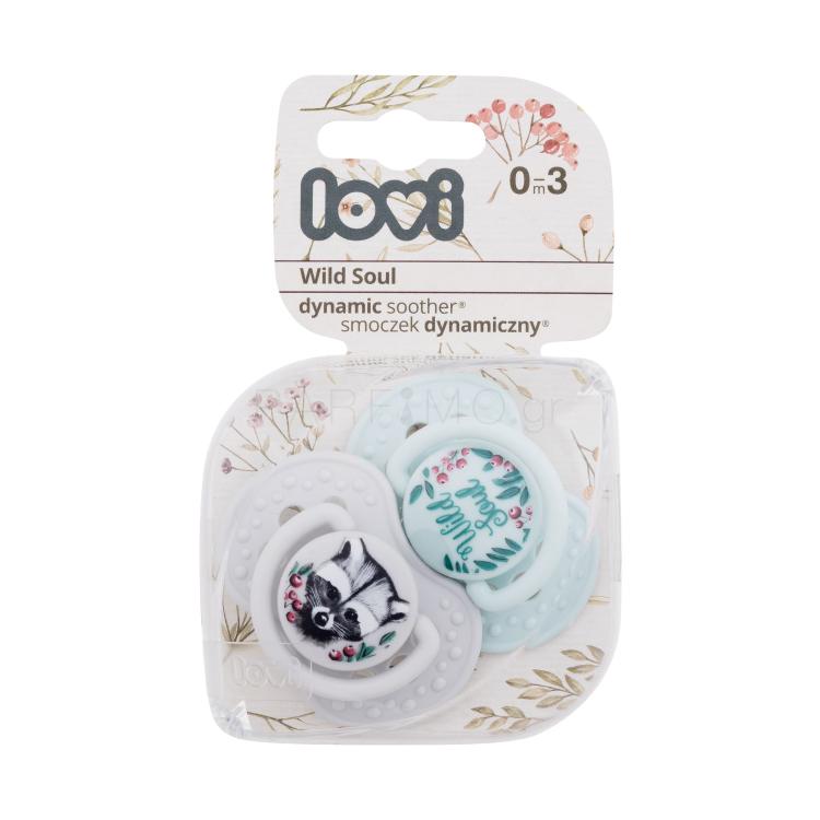 LOVI Wild Soul Dynamic Soother Boy 0-3m Πιπίλα για παιδιά 2 τεμ