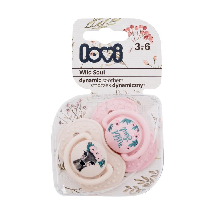 LOVI Wild Soul Dynamic Soother Girl 3-6m Πιπίλα για παιδιά 2 τεμ