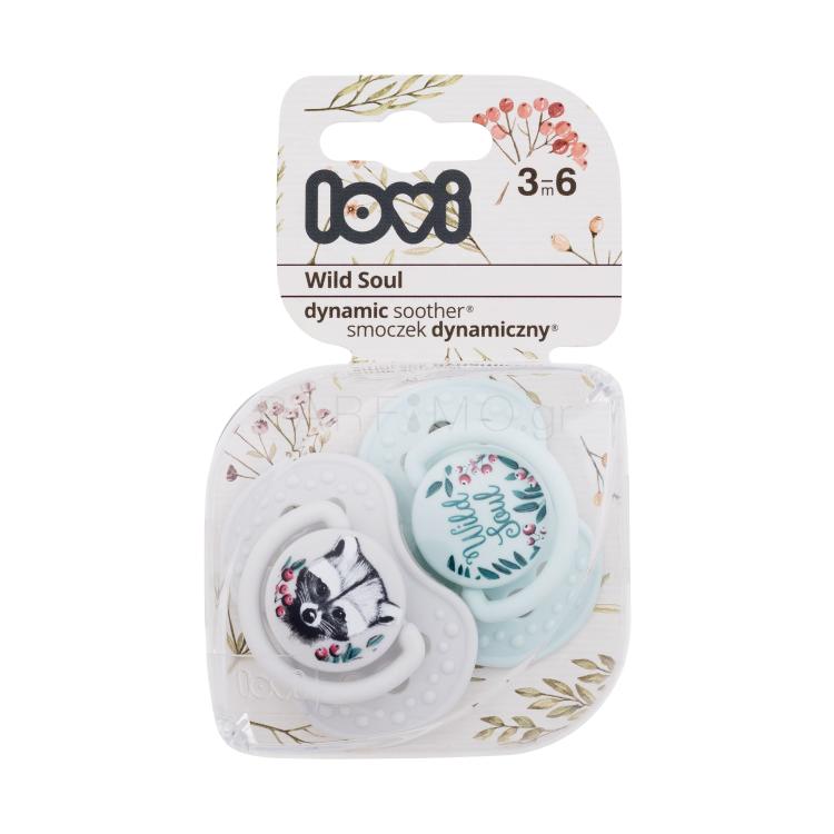 LOVI Wild Soul Dynamic Soother Boy 3-6m Πιπίλα για παιδιά 2 τεμ