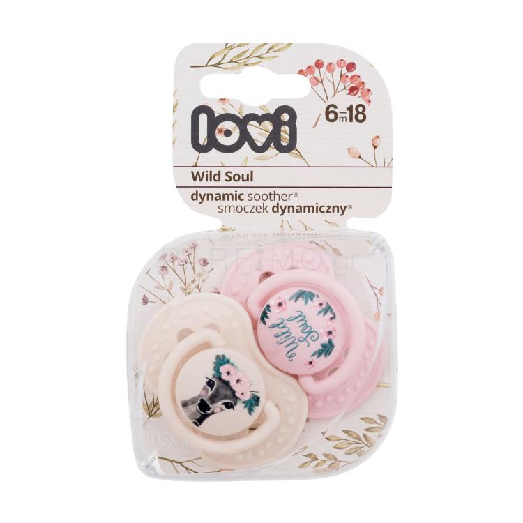 LOVI Wild Soul Dynamic Soother Girl 6-18m Πιπίλα για παιδιά 2 τεμ