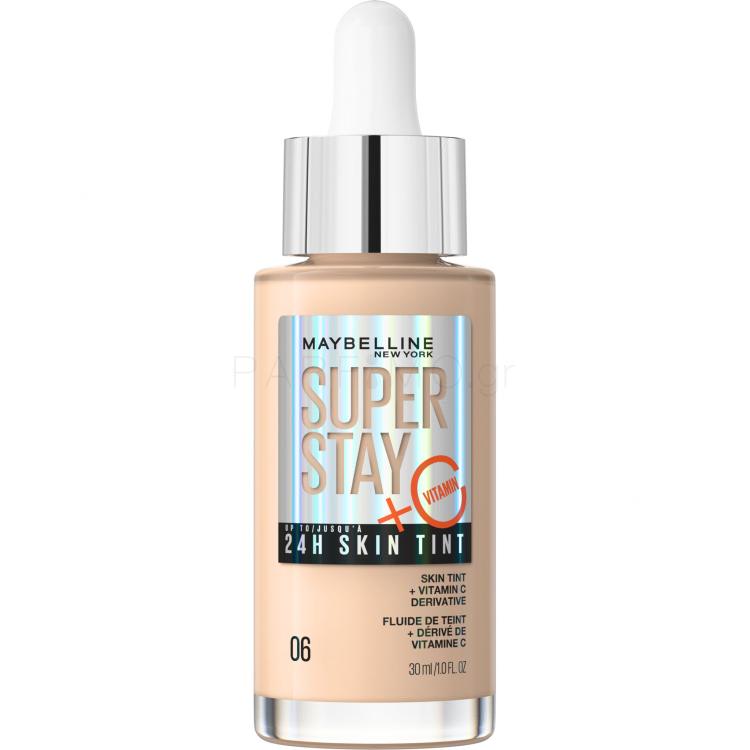 Maybelline Super Stay 24H Skin Tint + Vitamin C Make up για γυναίκες 30 ml Απόχρωση 06