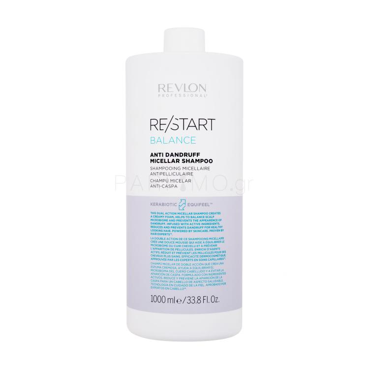 Revlon Professional Re/Start Balance Anti Dandruff Micellar Shampoo Σαμπουάν για γυναίκες 1000 ml