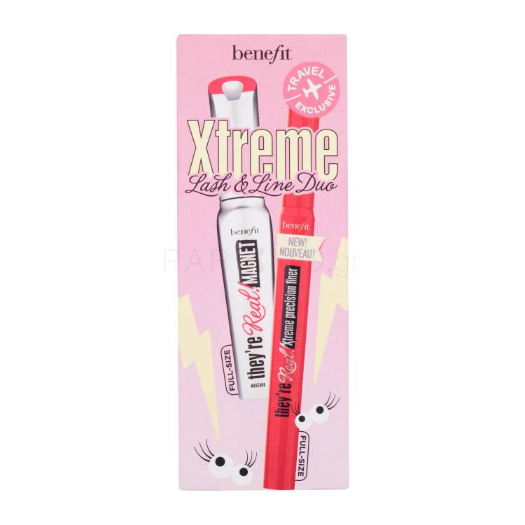 Benefit They´re Real! Xtreme Lash &amp; Line Duo Σετ δώρου Μάσκαρα They´re Real Magnet Mascara 9 ml + eyeliner They´re Real Xtreme Precision Liner 0,35 ml Xtra Black