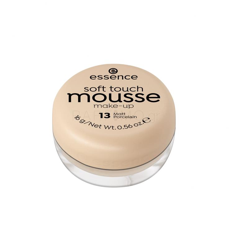 Essence Soft Touch Mousse Make up για γυναίκες 16 gr Απόχρωση 13 Matt Porcelain