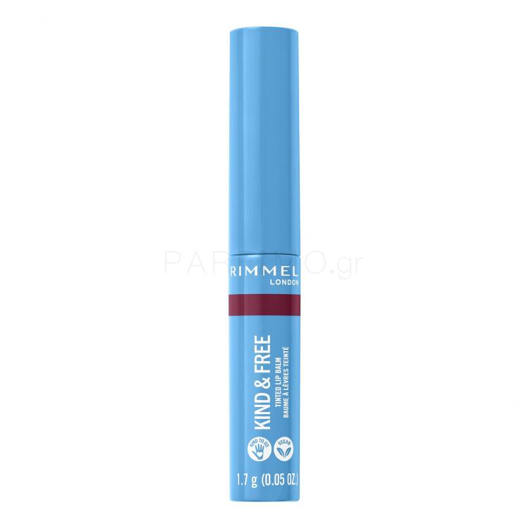 Rimmel London Kind &amp; Free Tinted Lip Balm Βάλσαμο για τα χείλη για γυναίκες 4 gr Απόχρωση 006 Berry Twist