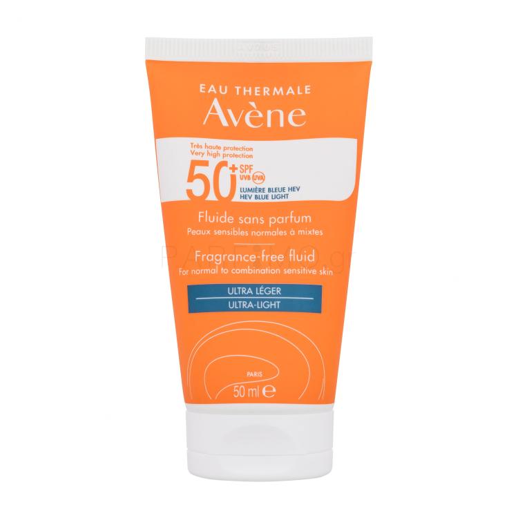 Avene Sun Fragrance-Free Fluid Ultra-Light SPF50+ Αντιηλιακό προϊόν προσώπου 50 ml