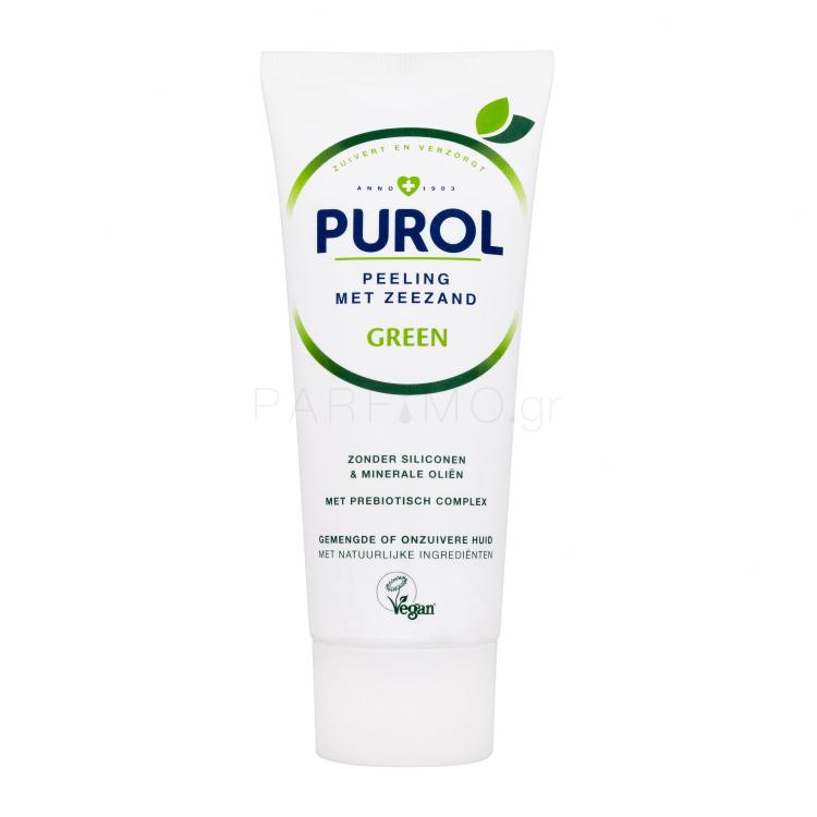 Purol Green Peeling With Sea Sand Προϊόντα απολέπισης προσώπου για γυναίκες 100 ml