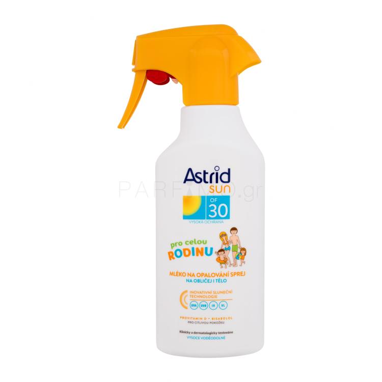 Astrid Sun Family Milk Spray SPF30 Αντιηλιακό προϊόν για το σώμα 270 ml