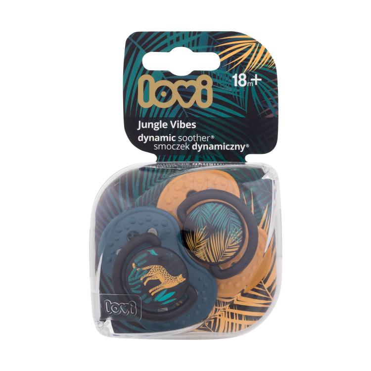 LOVI Jungle Vibes Dynamic Soother Boy 18m+ Πιπίλα για παιδιά 2 τεμ