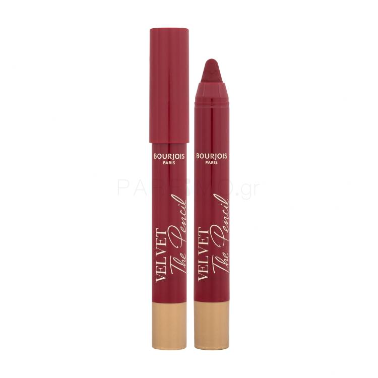 BOURJOIS Paris Velvet The Pencil Κραγιόν για γυναίκες 1,8 gr Απόχρωση 08 Rouge Di´Vin