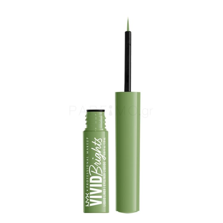 NYX Professional Makeup Vivid Brights Eyeliner για γυναίκες 2 ml Απόχρωση 02 Ghosted Green