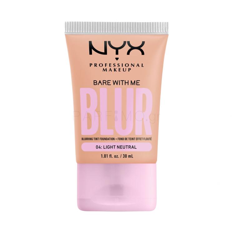 NYX Professional Makeup Bare With Me Blur Tint Foundation Make up για γυναίκες 30 ml Απόχρωση 04 Light Neutral