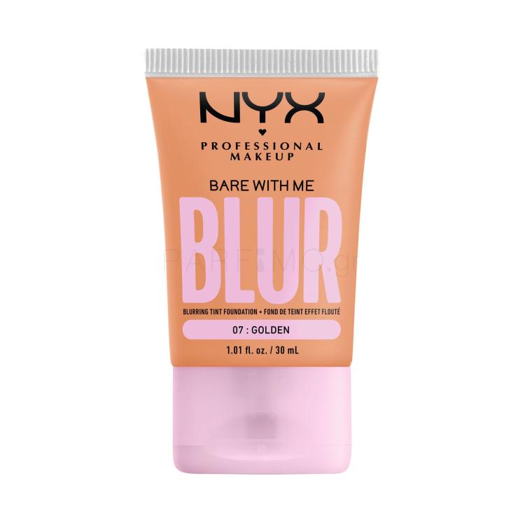 NYX Professional Makeup Bare With Me Blur Tint Foundation Make up για γυναίκες 30 ml Απόχρωση 07 Golden
