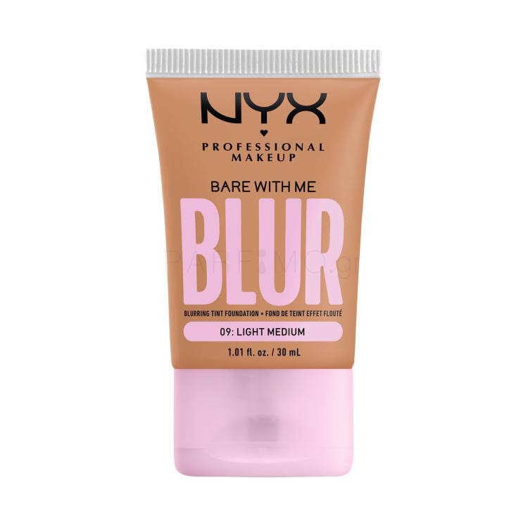 NYX Professional Makeup Bare With Me Blur Tint Foundation Make up για γυναίκες 30 ml Απόχρωση 09 Light Medium