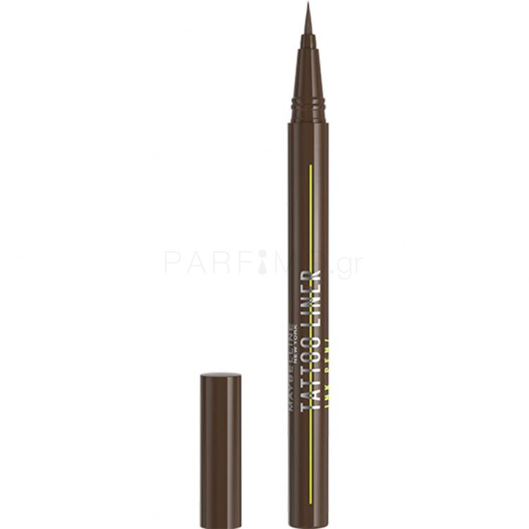 Maybelline Tattoo Liner Ink Pen Eyeliner για γυναίκες 1 ml Απόχρωση Brown