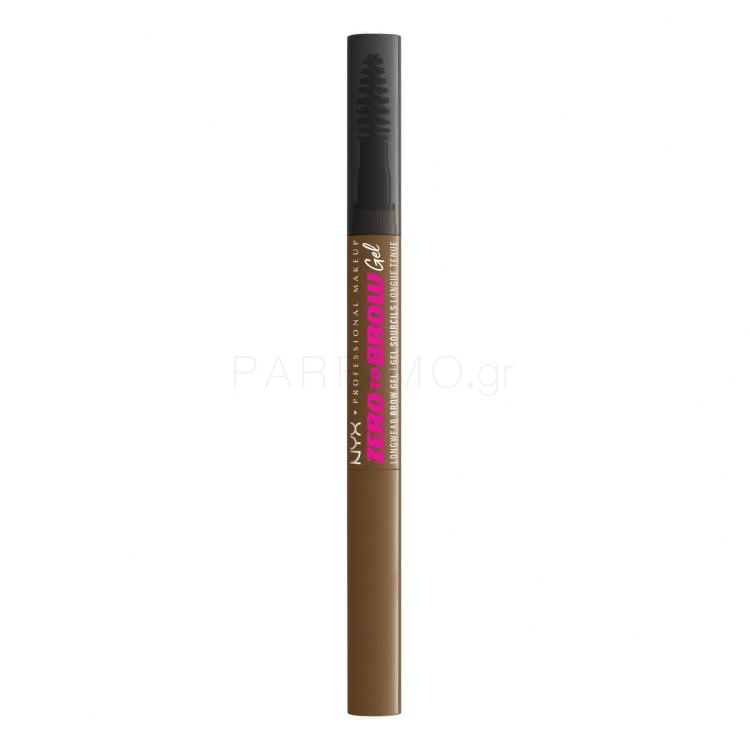 NYX Professional Makeup Zero To Brow Τζέλ φρυδιών για γυναίκες 2 ml Απόχρωση 03 Taupe