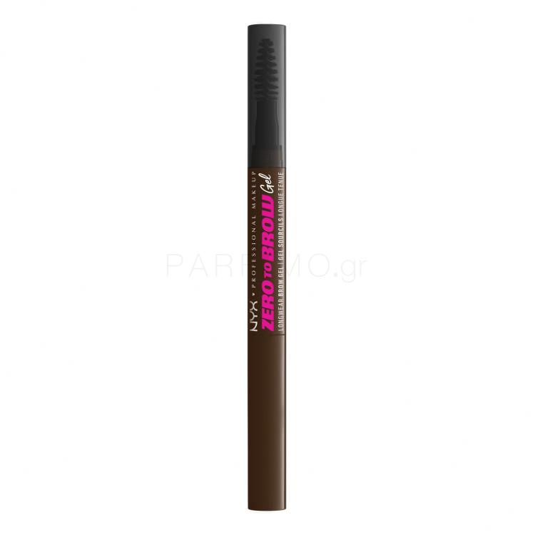 NYX Professional Makeup Zero To Brow Τζέλ φρυδιών για γυναίκες 2 ml Απόχρωση 07 Espresso