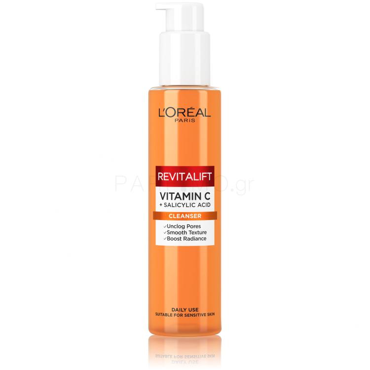 L&#039;Oréal Paris Revitalift Clinical Vitamin C + Salicylic Acid Cleanser Αφρός καθαρισμού 150 ml