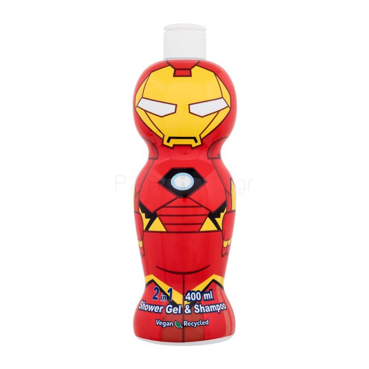 Marvel Avengers Iron Man 2in1 Shower Gel &amp; Shampoo Αφρόλουτρο για παιδιά 400 ml