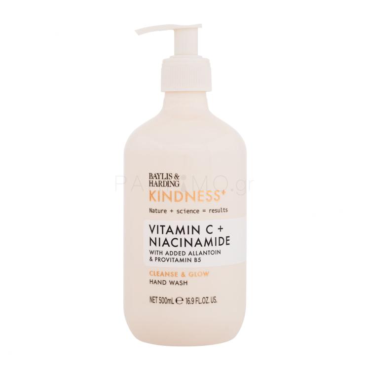 Baylis &amp; Harding Kindness+ Vitamin C + Niacinamide Cleanse &amp; Glow Hand Wash Υγρό σαπούνι για γυναίκες 500 ml