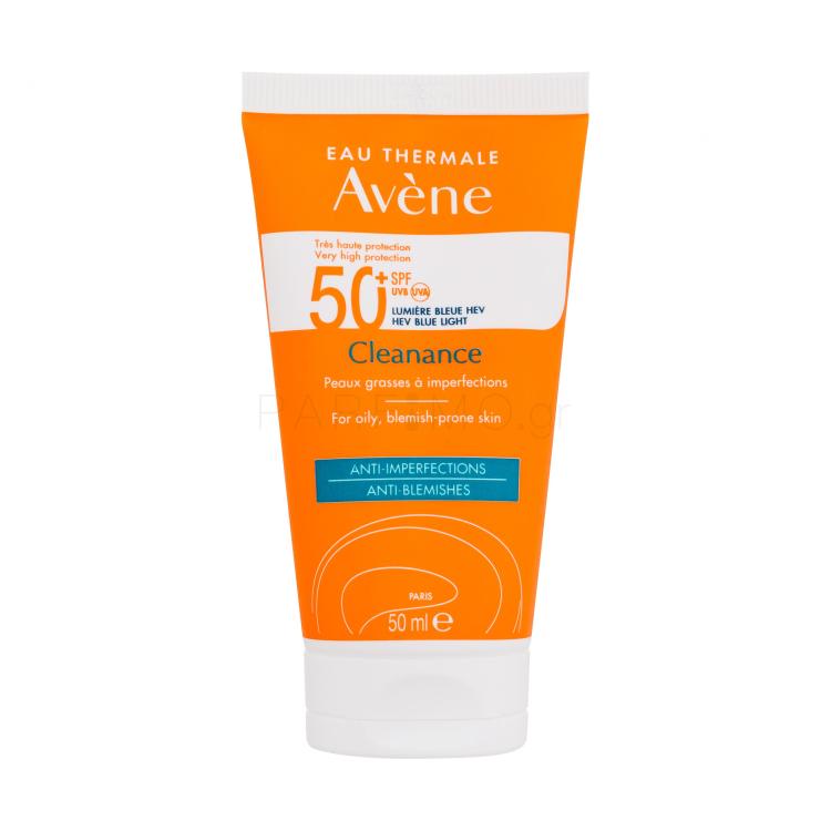 Avene Cleanance Anti-Blemishes SPF50+ Αντιηλιακό προϊόν προσώπου για γυναίκες 50 ml