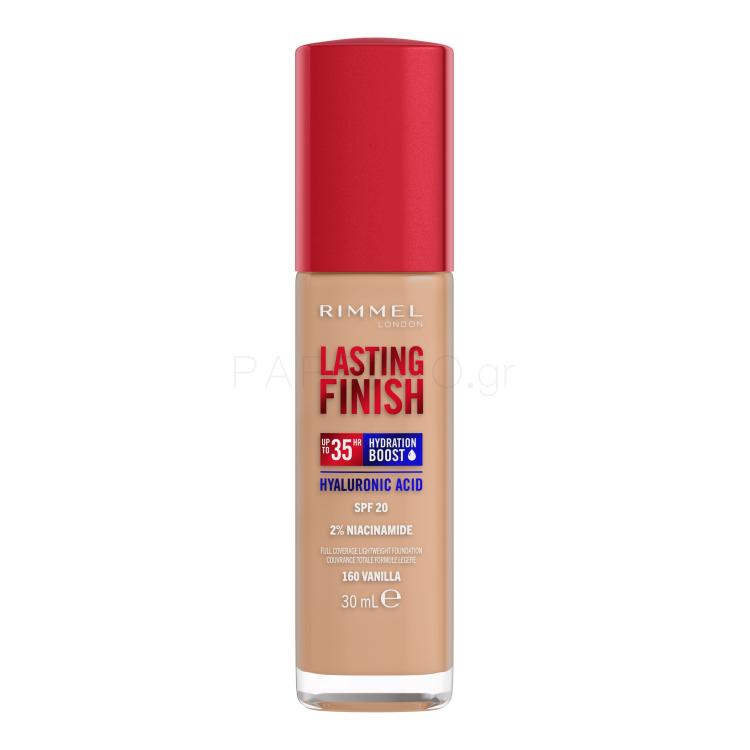 Rimmel London Lasting Finish 35H SPF20 Make up για γυναίκες 30 ml Απόχρωση 160 Vanilla