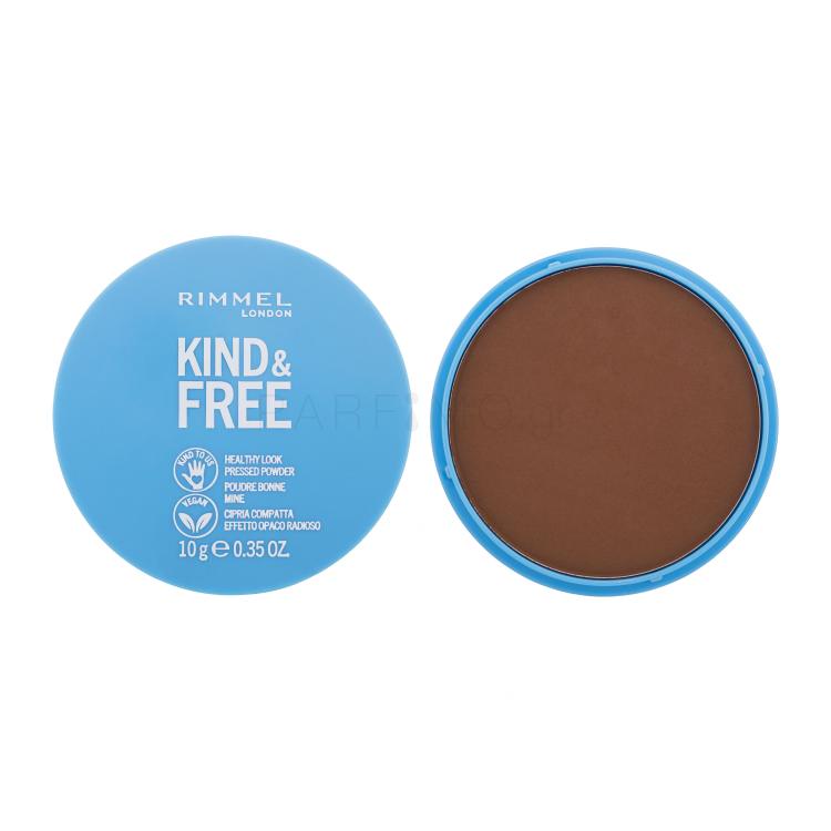 Rimmel London Kind &amp; Free Healthy Look Pressed Powder Πούδρα για γυναίκες 10 gr Απόχρωση 050 Deep