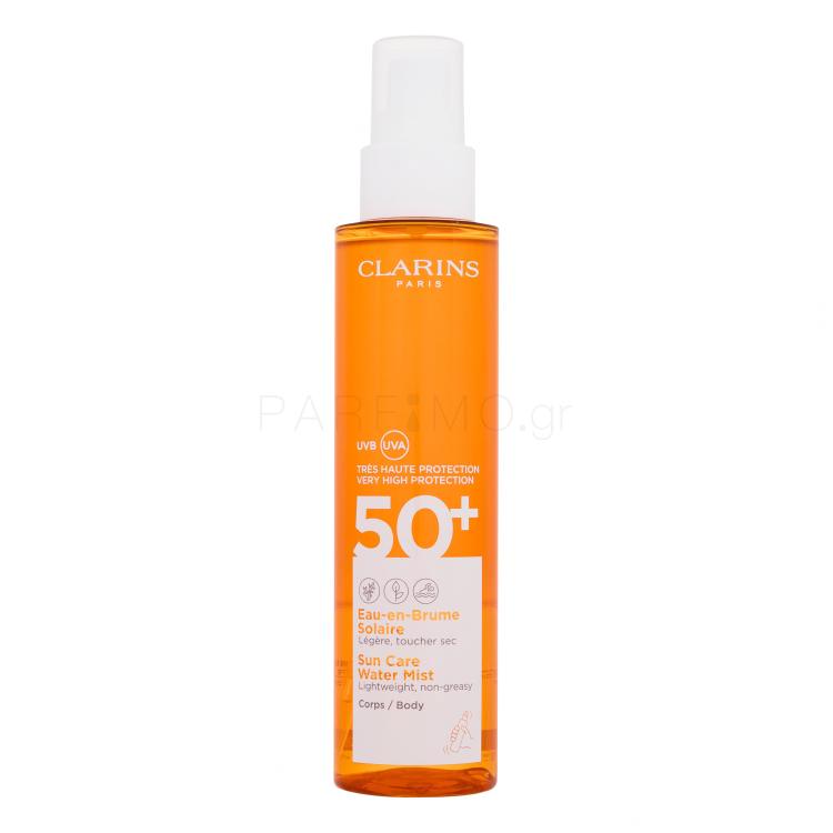 Clarins Sun Care Water Mist SPF50+ Αντιηλιακό προϊόν για το σώμα για γυναίκες 150 ml