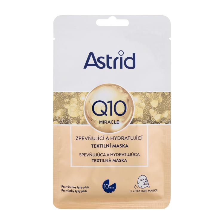 Astrid Q10 Miracle Firming and Hydrating Sheet Mask Μάσκα προσώπου για γυναίκες 1 τεμ