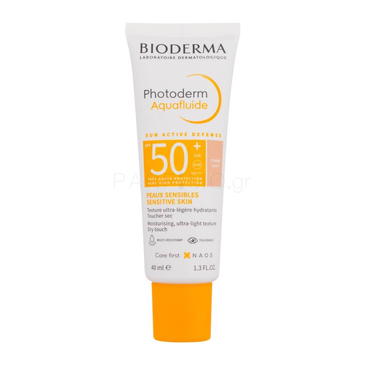 BIODERMA Photoderm Aquafluid Tinted SPF50+ Αντιηλιακό προϊόν προσώπου 40 ml Απόχρωση Light