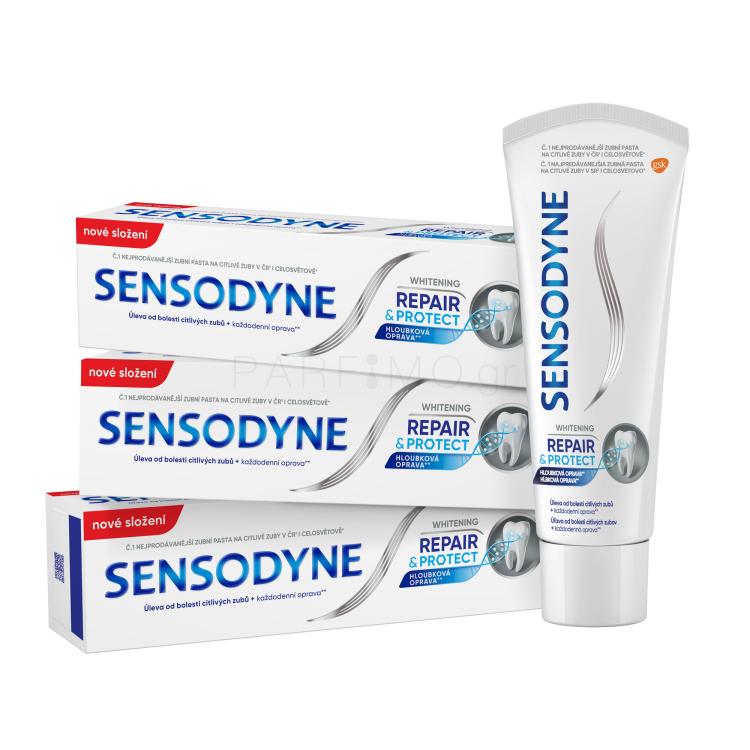 Sensodyne Repair &amp; Protect Whitening Trio Οδοντόκρεμες Σετ