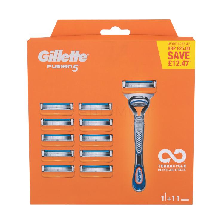 Gillette Fusion5 Ξυριστική μηχανή για άνδρες 1 τεμ ελλατωματική συσκευασία