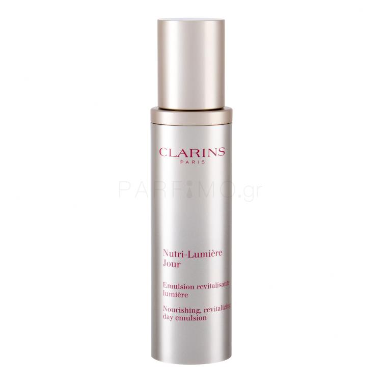 Clarins Nutri-Lumière Nourishing Revitalizing Day Emulsion Κρέμα προσώπου ημέρας για γυναίκες 50 ml ελλατωματική συσκευασία