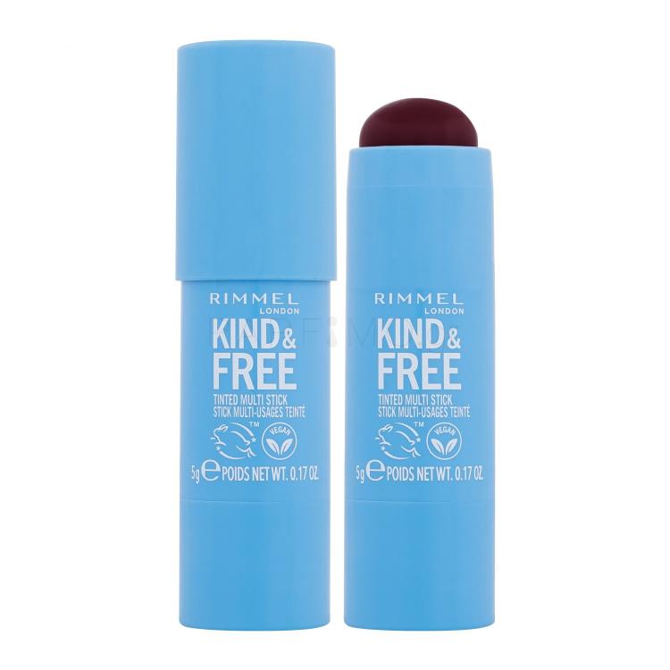 Rimmel London Kind &amp; Free Tinted Multi Stick Ρουζ για γυναίκες 5 gr Απόχρωση 005 Berry Sweet