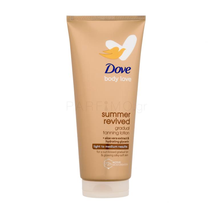 Dove Body Love Summer Revived Gradual Tanning Lotion Self Tan για γυναίκες 200 ml Απόχρωση Light to Medium