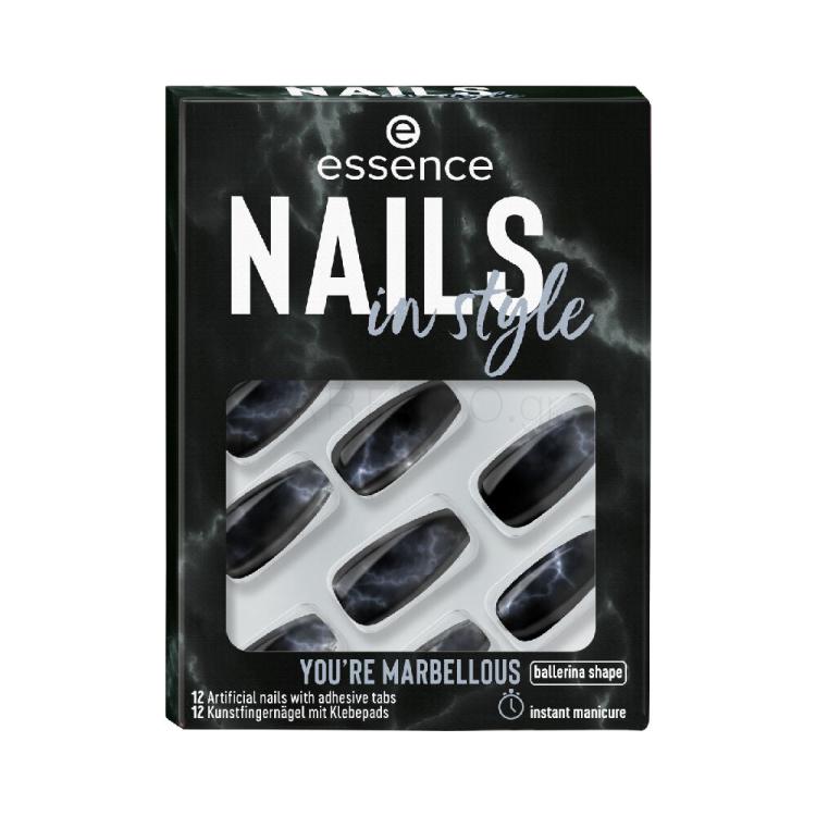 Essence Nails In Style Τεχνητά νύχια για γυναίκες Απόχρωση 17 You&#039;re Marbellous Σετ