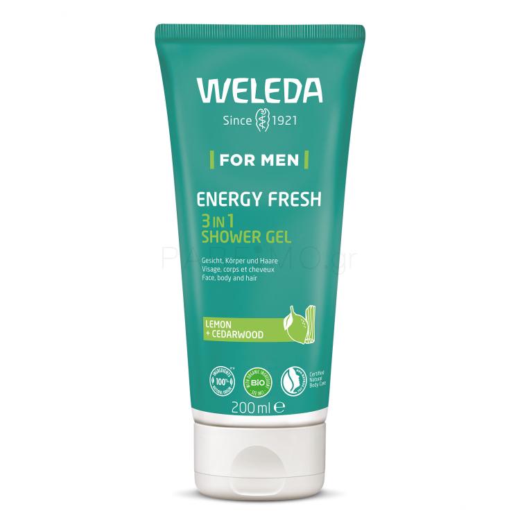 Weleda For Men Energy Fresh 3in1 Αφρόλουτρο για άνδρες 200 ml