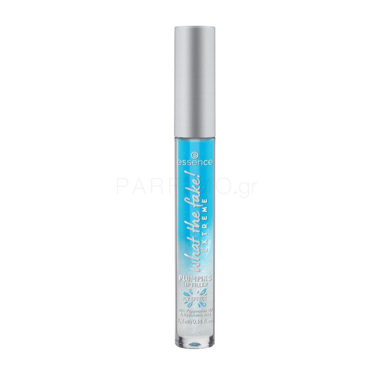 Essence What The Fake! Extreme Plumping Lip Filler Lip Gloss για γυναίκες 4,2 ml Απόχρωση 02 Ice Ice Baby!