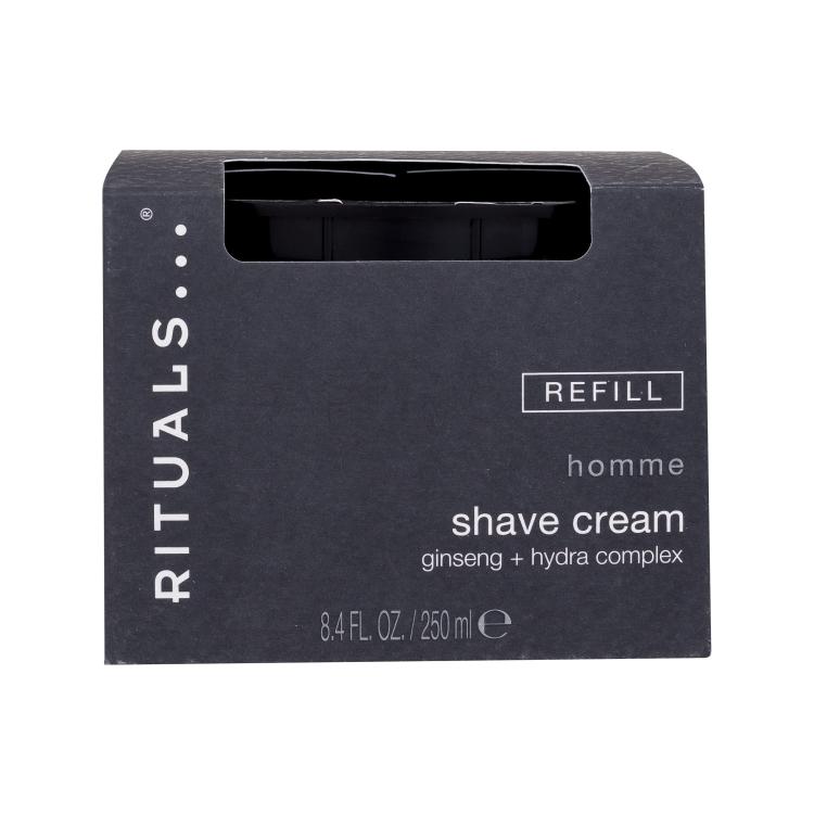 Rituals Homme Shave Cream Τζελ ξυρίσματος για άνδρες Συσκευασία &quot;γεμίσματος&quot; 250 ml