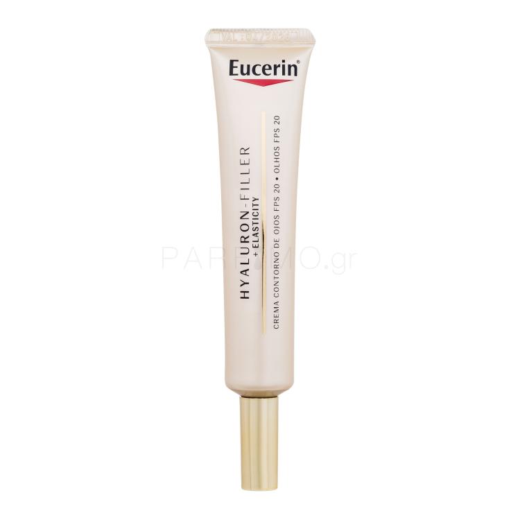 Eucerin Hyaluron-Filler + Elasticity SPF20 Κρέμα ματιών για γυναίκες 15 ml