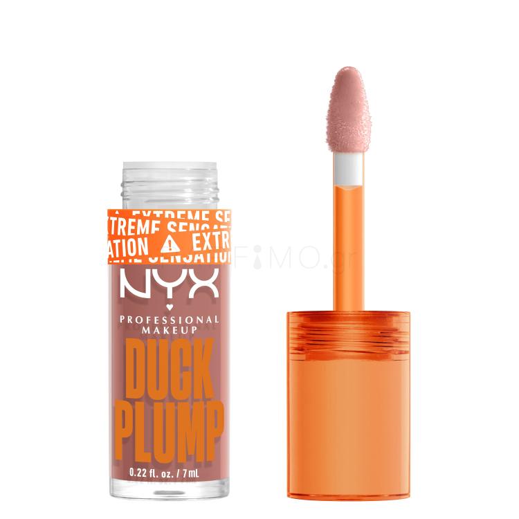 NYX Professional Makeup Duck Plump Lip Gloss για γυναίκες 7 ml Απόχρωση 02 Banging Bare