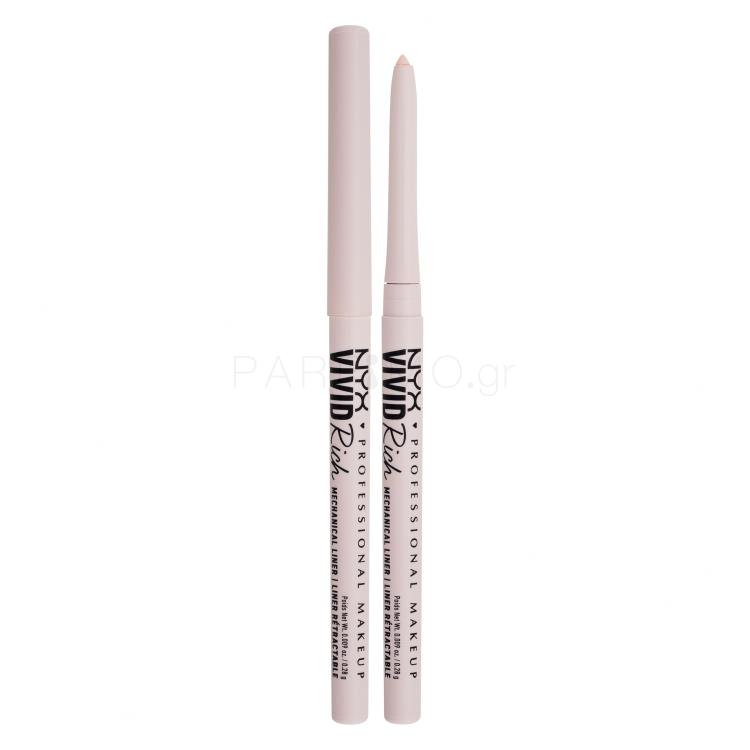 NYX Professional Makeup Vivid Rich Mechanical Liner Μολύβι για τα μάτια για γυναίκες 0,28 gr Απόχρωση 02 Quartz Que