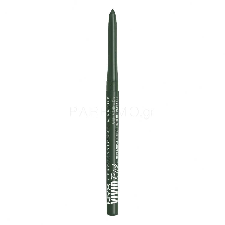 NYX Professional Makeup Vivid Rich Mechanical Liner Μολύβι για τα μάτια για γυναίκες 0,28 gr Απόχρωση 08 Emerald Empire