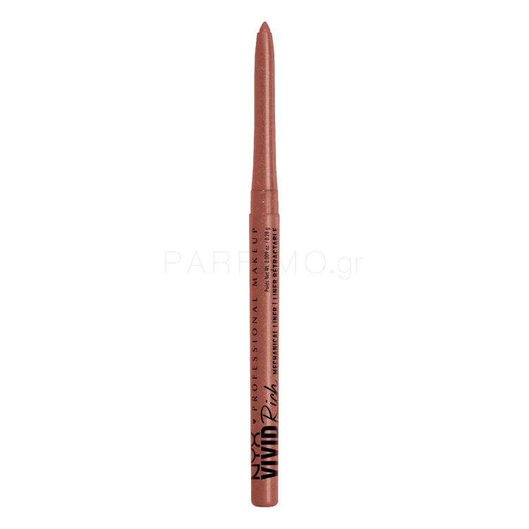 NYX Professional Makeup Vivid Rich Mechanical Liner Μολύβι για τα μάτια για γυναίκες 0,28 gr Απόχρωση 10 Spicy Pearl