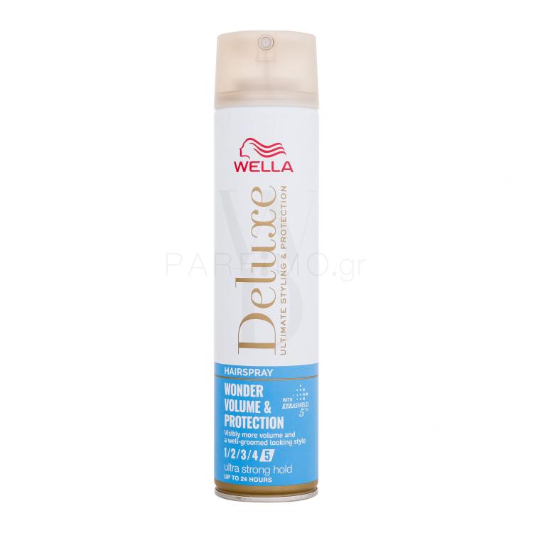 Wella Deluxe Wonder Volume &amp; Protection Λακ μαλλιών για γυναίκες 250 ml