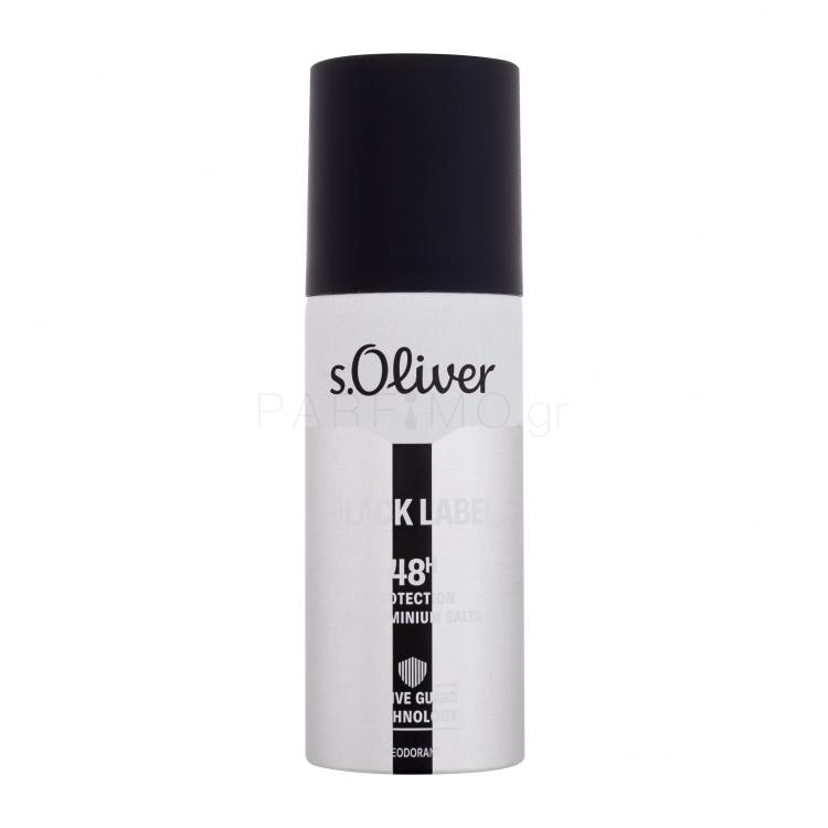 s.Oliver Black Label 48H Αποσμητικό για άνδρες 150 ml