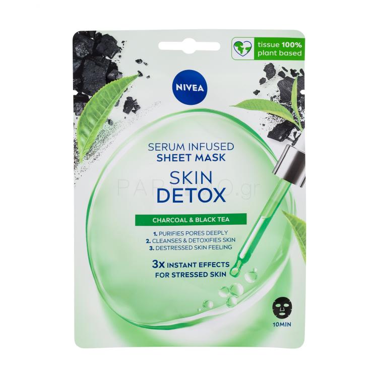 Nivea Skin Detox Serum Infused Sheet Mask Μάσκα προσώπου για γυναίκες 1 τεμ