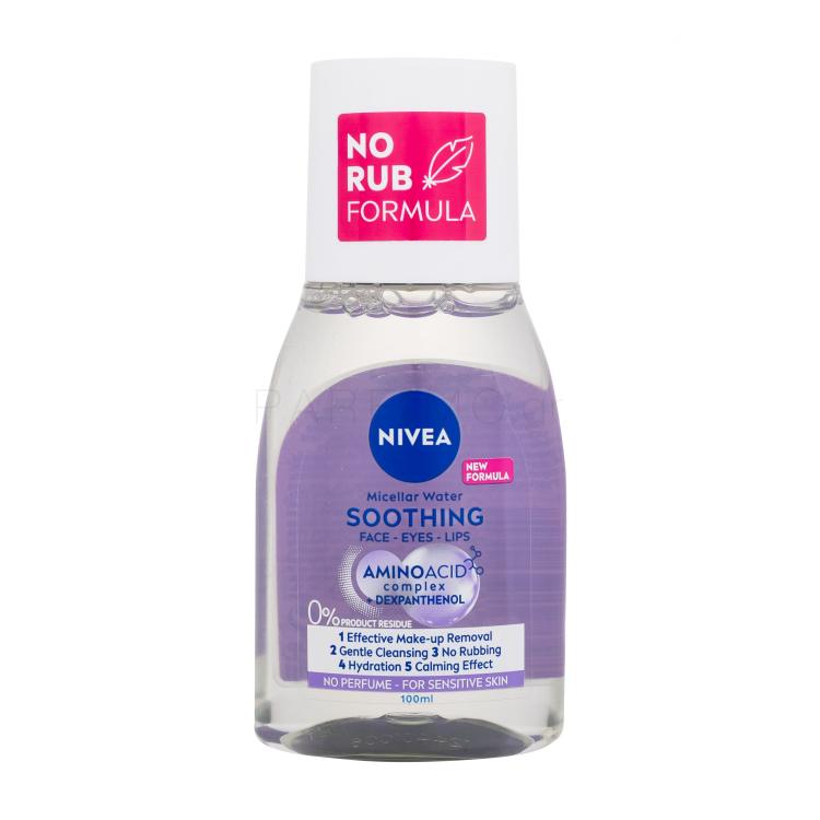 Nivea Micellar Water Soothing Μικυλλιακό νερό για γυναίκες 100 ml